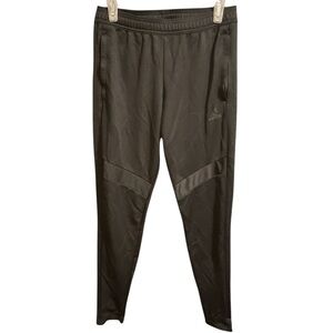 adidas Black Sweatpants with Elastic Waistband and Tapered Leg Design